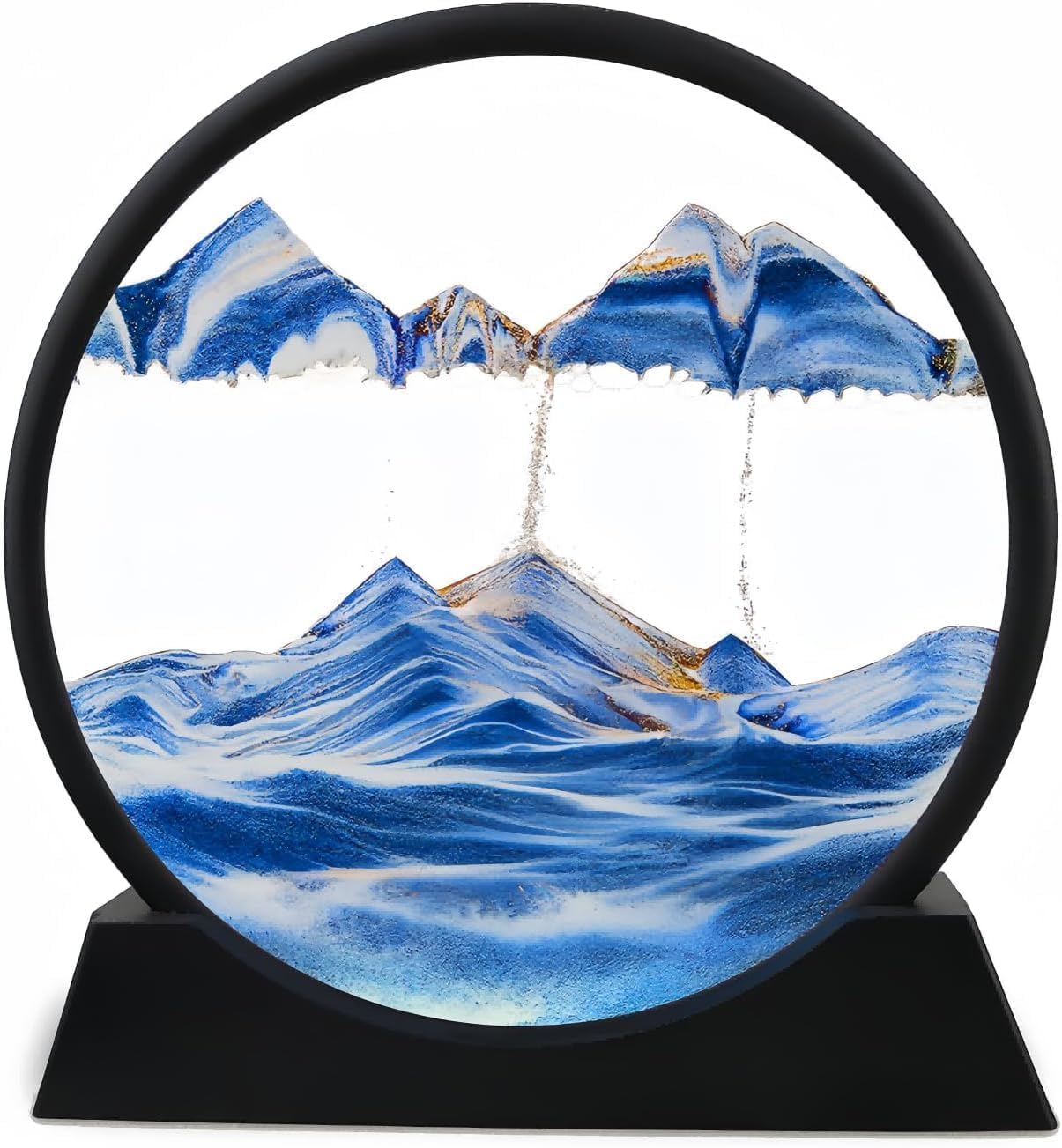 3D Moving Sand Art Picture Glass Frame - Dynamic Deep Sea Sandscape