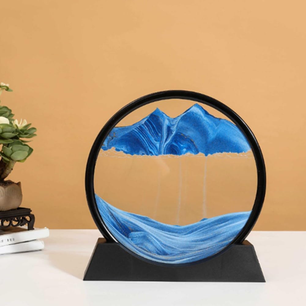 3D Moving Sand Art Picture Glass Frame - Dynamic Deep Sea Sandscape